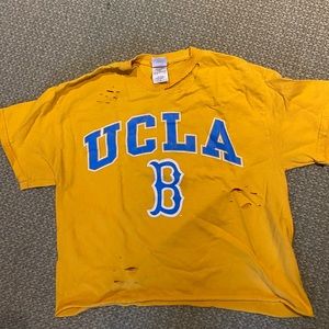 Cut and cropped UCLA t shirt